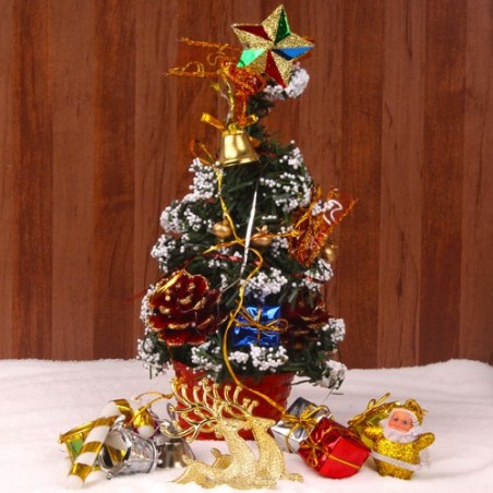 Artificial Wreath with Decorative Christmas Tree