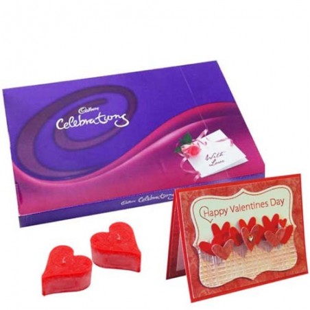 Lovely Valentine Celebrations Chocolate and Card