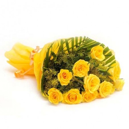 Perfect Valentine of Dozen Yellow Roses