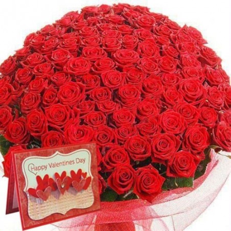 Lovable Bouquet of Red Roses