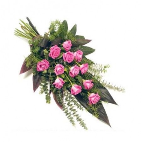 Perfect Love Pink Roses Hand Tied Bunch