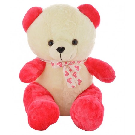 Chunmun Sitting Teddy Bear - 45 cm  (Pink, White)