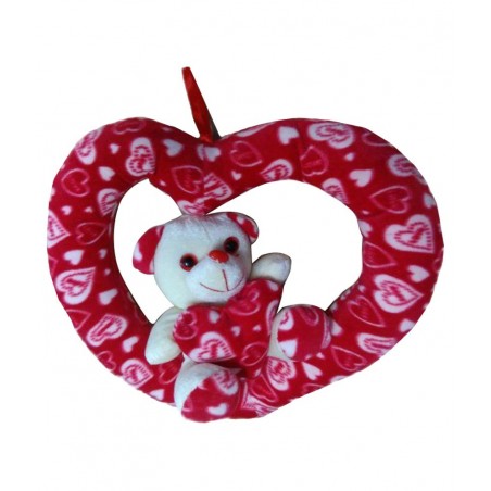 Chunmun Multicolor Teddy Bear in Heart Ring