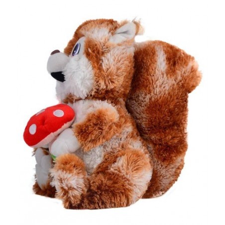 Mutlicolour Fur Squirrel Soft Toys - 35cm