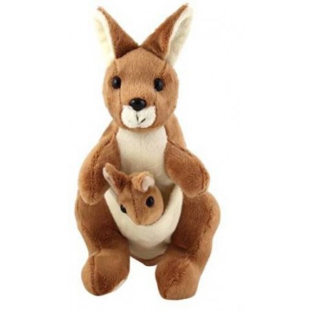 Kangaroo Soft Toy With Baby Pouch - 42cm Height - Best Collection for Smart Kids