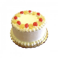 Strawberry Eggless Cake  - 2 Pound  (Globe Bakers)