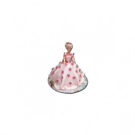 Barbie Doll Eggless Cake  - 5 Pound  (Globe Bakers)