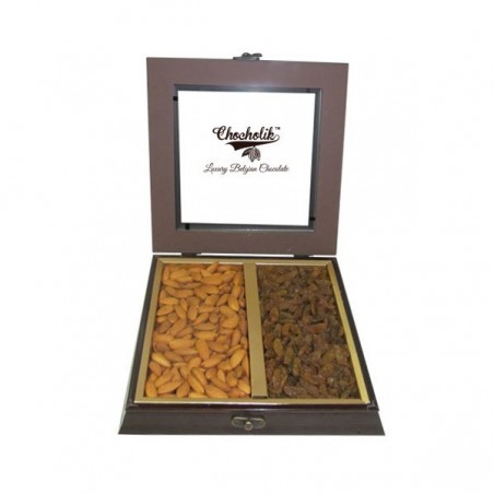 Fancy Gift Box Of Almonds & Raisins