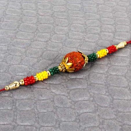 Single Rudraksha  Rakhi