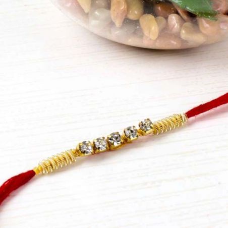 Zardosi Work Diamond Rakhi