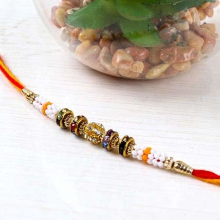 Diamond and Beads Rakhi