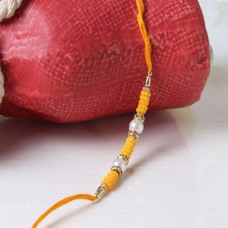 Pearl and Small Beads Rakhi