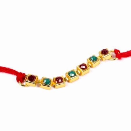 Multi Stone Bracelet Rakhi Thread