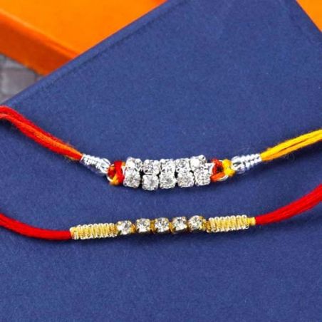 Set of Two Diamond Rakhis