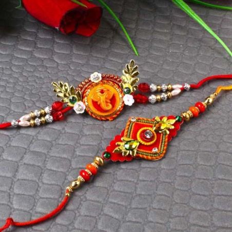 Set of two Traditional Design Rakhis