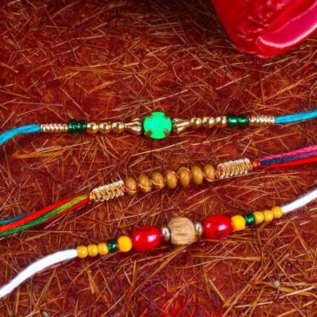 Decorated Rakhi Combo