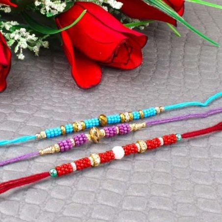 Colorful Small Beads Rakhi