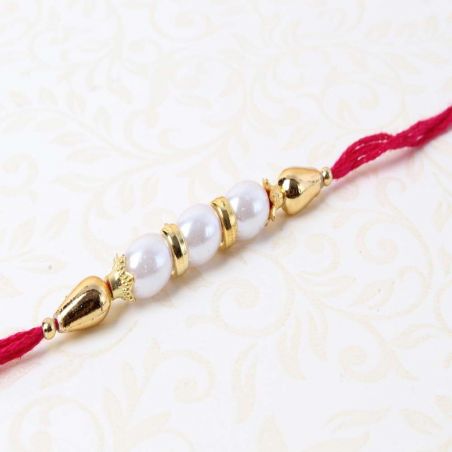 Golden Pearl Rakhi