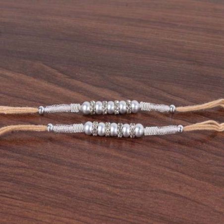 Silver Double Attractive Rakhi for Brother