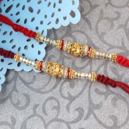 Pair of Two Charming Designer Rakhi