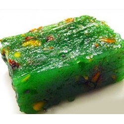 Green badami halwa - (Sulaiman Mithaiwala)