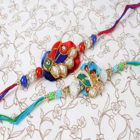 Stylish Pack of Two Rakhi Set