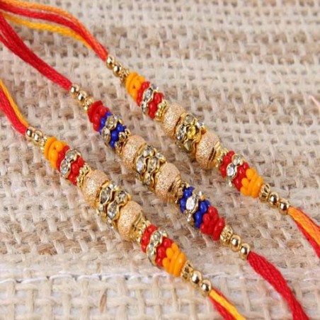 Three Designer Mauli Rakhi for Brothers