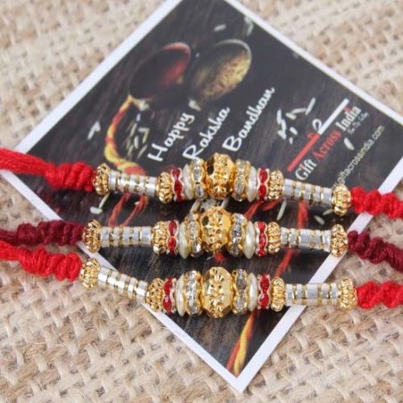 Alluring Designer Pack of Three Rakhi