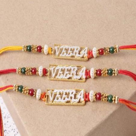 Three Set of Veera Rakhi for Brother