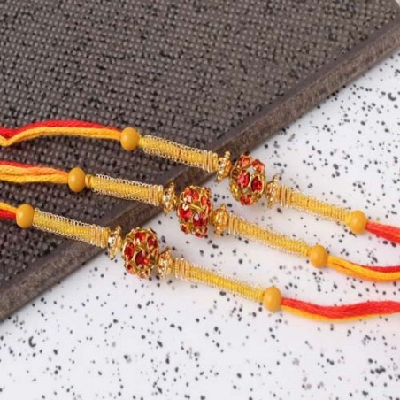 Triple Diamond Studded Rakhi