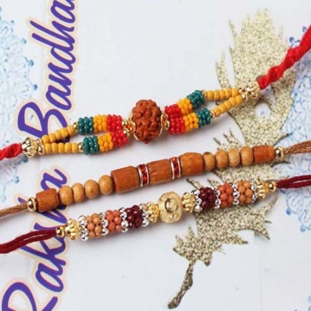 Marvellous Designer Set of Three Rakhi