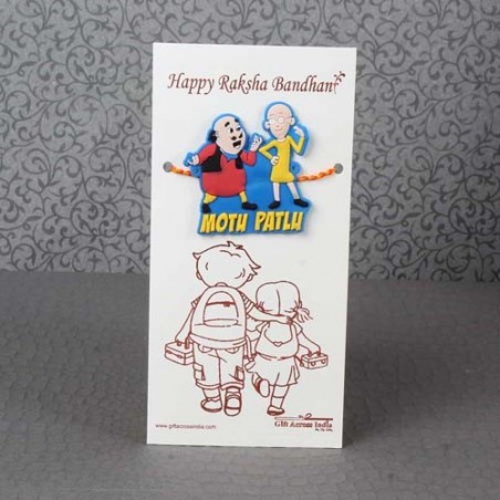 Motu Patlu Cartoon Rakhi for Kids Motu Patlu Cartoon Rakhi for Kids