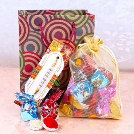 Rakhi with Sweetness of Chocolates