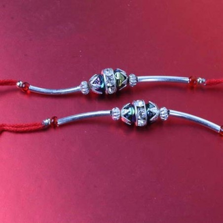 Sliver and Simple Rakhis for Bhai