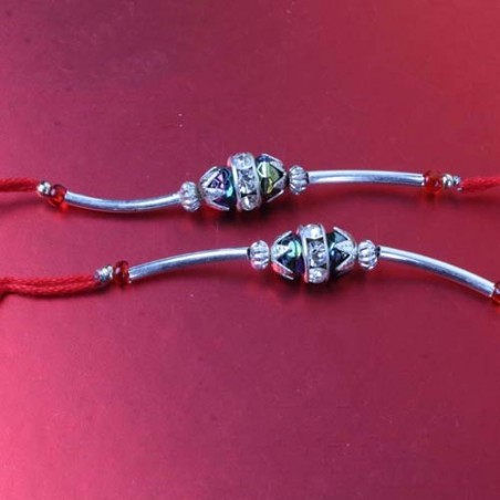 Sliver and Simple Rakhis for Bhai