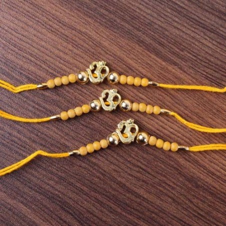 Om Designer Three Rakhis