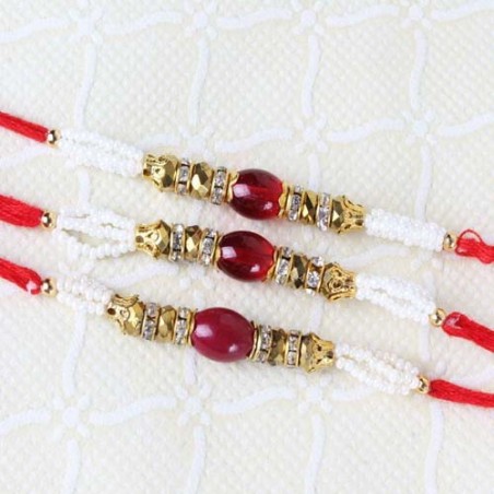 Combo of Three Finest Beads Rakhi