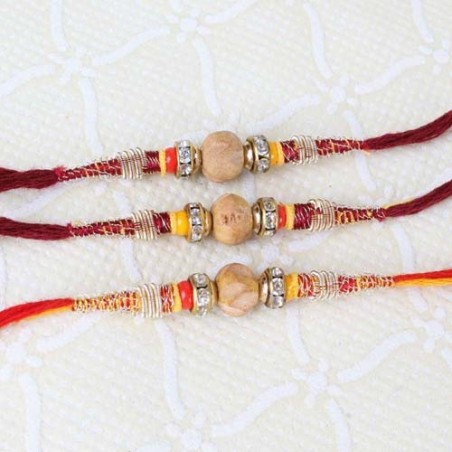 Triple Sandalwood Thread Rakhi