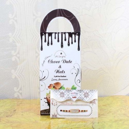 Choco Dates and Nuts Pack with Veera Rakhi