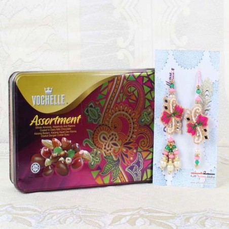 Vochelle Assortment Chocolate Box with Lumba Rakhi