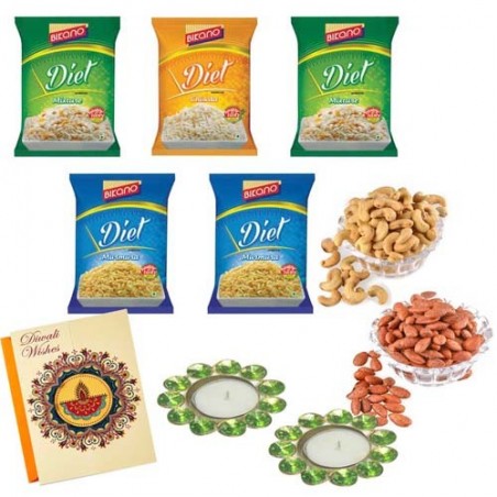 Bikano Diet snacks and dryfruits Diwali Combo