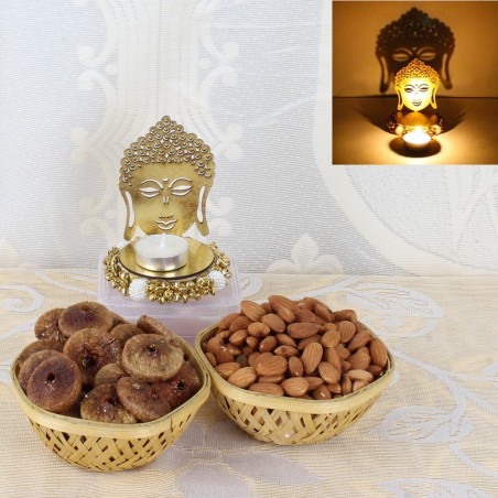 Shadow Diya with Dry Fruits Combo