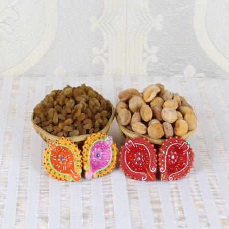 Apricot with Raisin and Earthen Diya