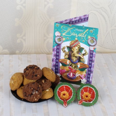 Cadbury Celebration Chocolate with Diwali Diya and Greeting Card