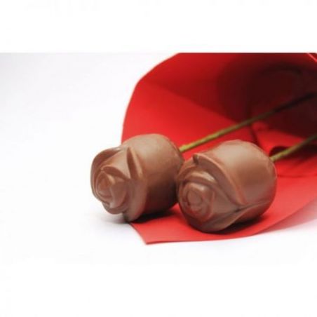 milk chocolate roses-pack of 2