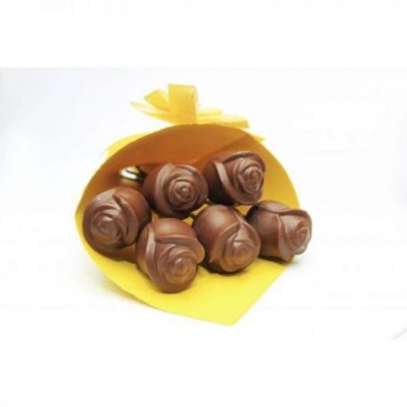 milk chocolate roses-pack of 6