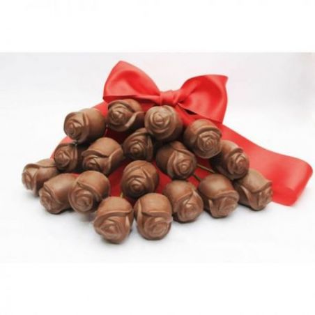 milk chocolate roses-pack of 18