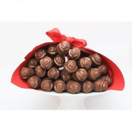 milk chocolate roses-pack of 24