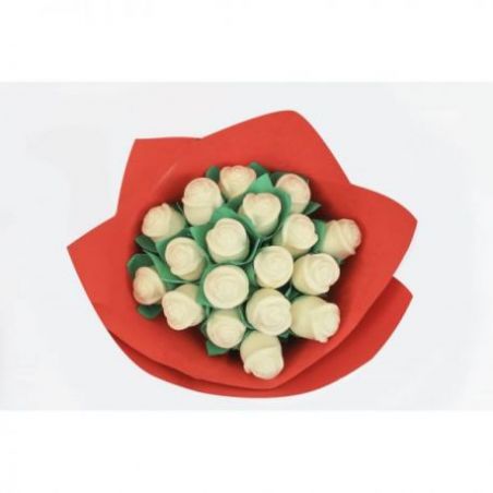 white chocolate roses-pack of 18
