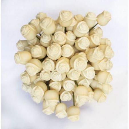 white chocolate roses-pack of 100